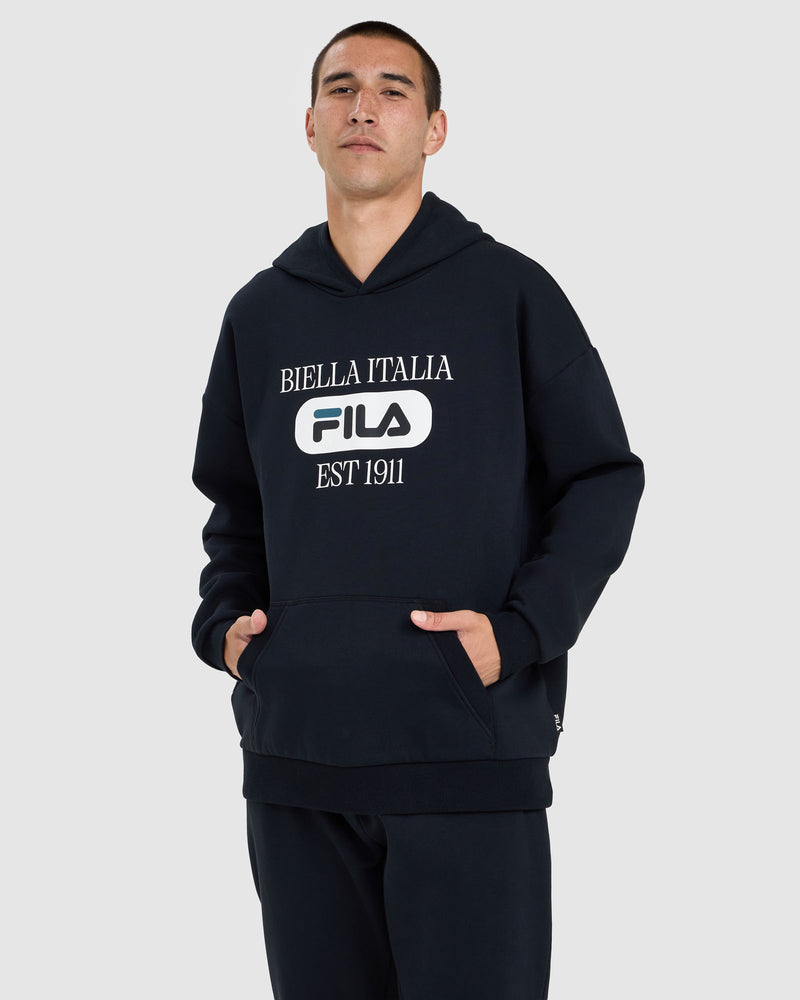 FILA Ellix relaxed unisex Hoodie — Black