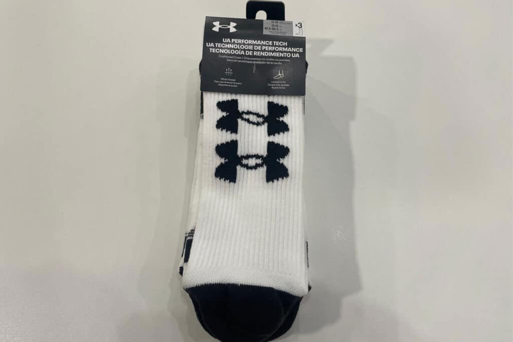 Under Armour Socks (3pack) — White / black