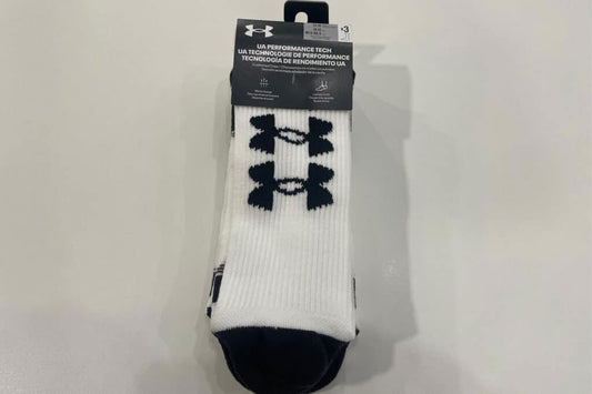 Under Armour Socks (3pack) — White / black