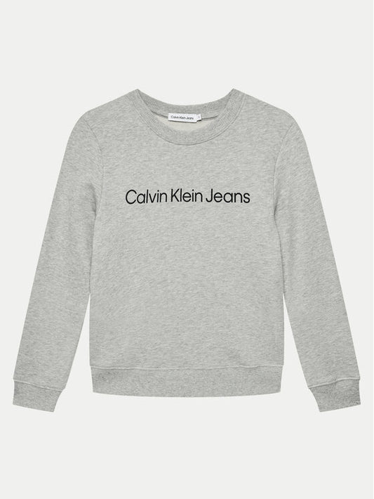 Calvin Klein Logo Crew Neck Sweatshirt — Grey