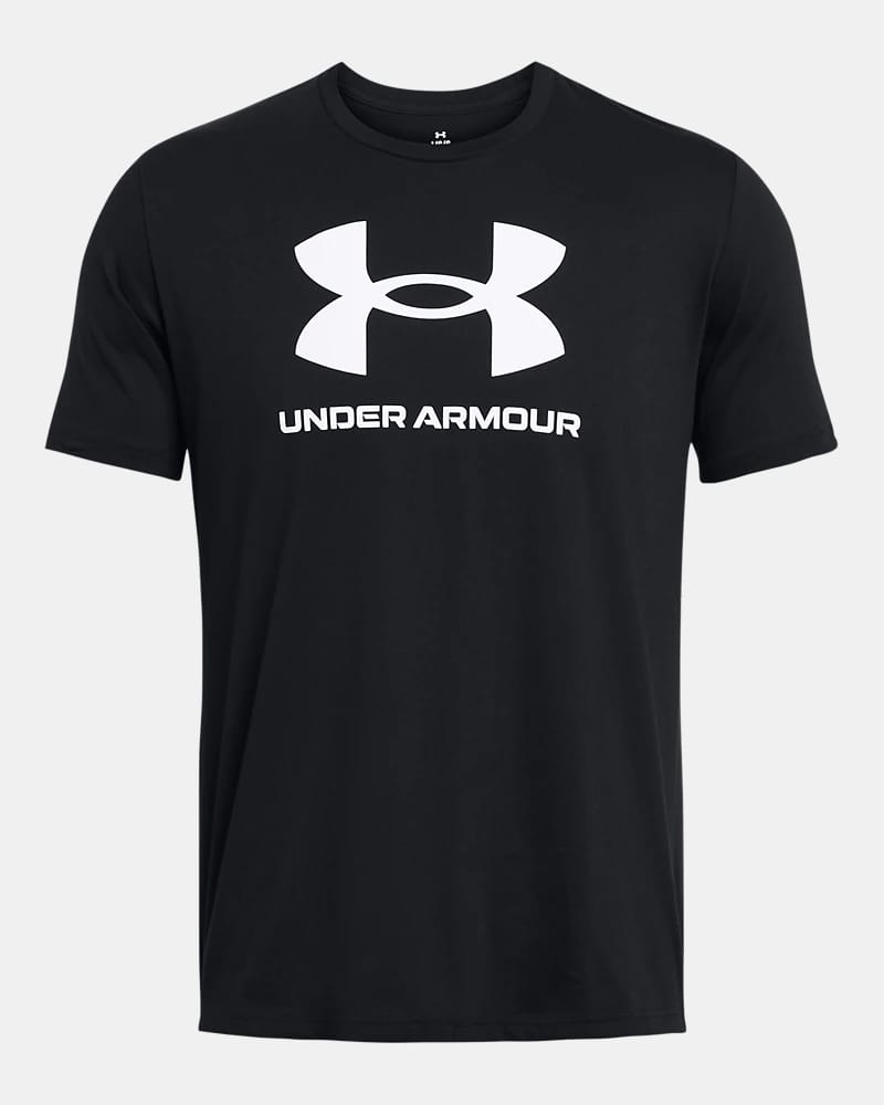 Under Armour T-shirt — Black / white logo