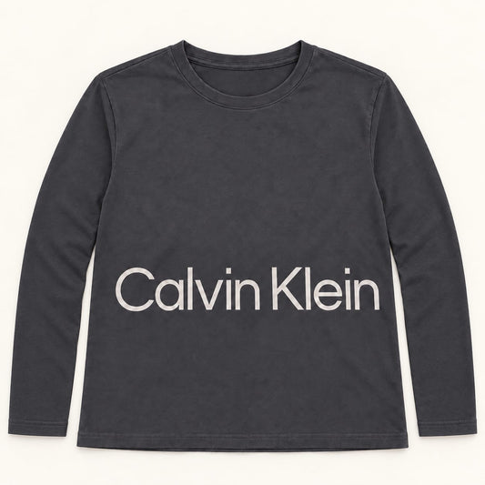 Calvin Klein Long Sleeve T-shirt — Dark navy