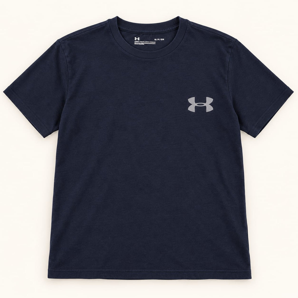 Under Armour T-shirt — Navy / grey logo