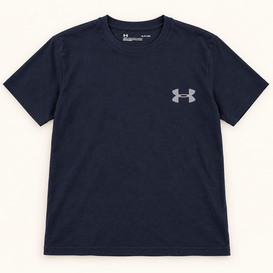 Under Armour T-shirt — Navy / grey logo